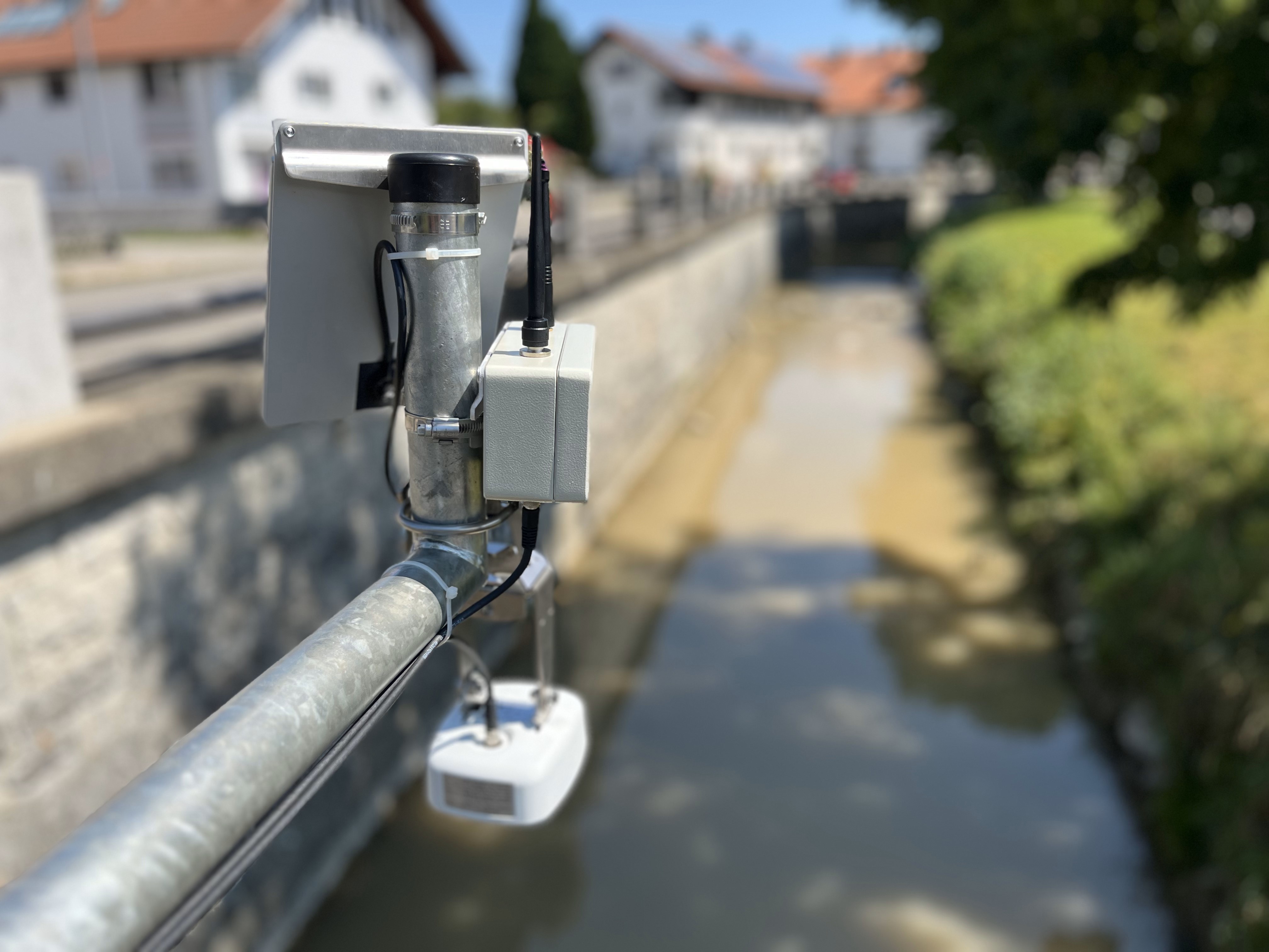 OTT FMS Flood Monitoring System, Solar Powered, Wall Mount, 7 ft Cable
