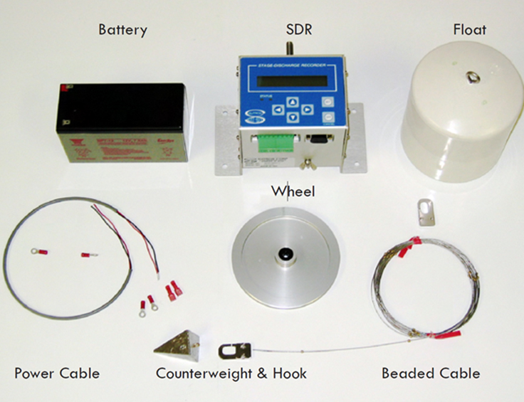 SUTRON Stage Discharge Recorder, with Analog input and 4-20mA outputs, with Shaft Encoder