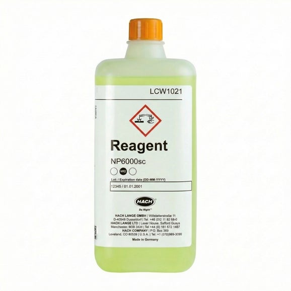 NP6000sc Reagent for Measuring Range 2 (0.05-15 mg/L PO4-P), 2.1 L