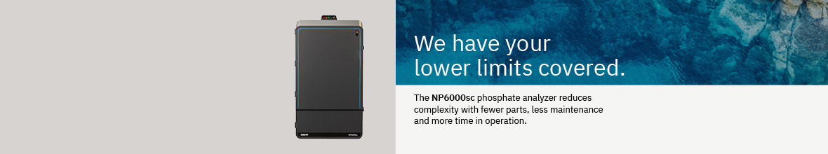 The NP6000sc phosphate analyzer reduces complexity with fewer parts, less maintentance and more time in operation.