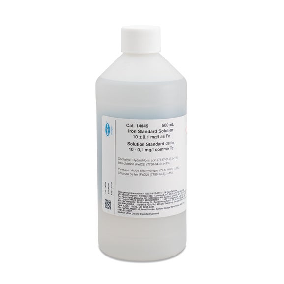 Iron Standard Solution, 10 mg/L as Fe (NIST), 500 mL