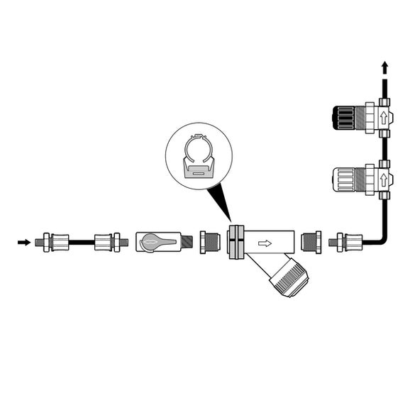 Sample conditioning kit, with two pressure regulators