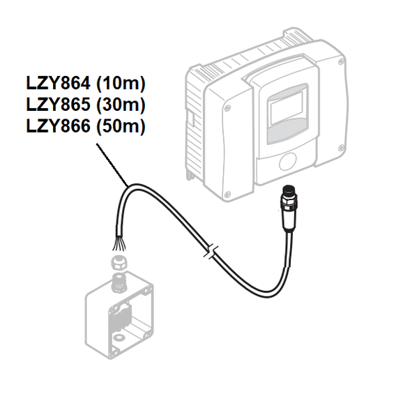 Extension cable for sensor connection to TSS EX1, 10 m