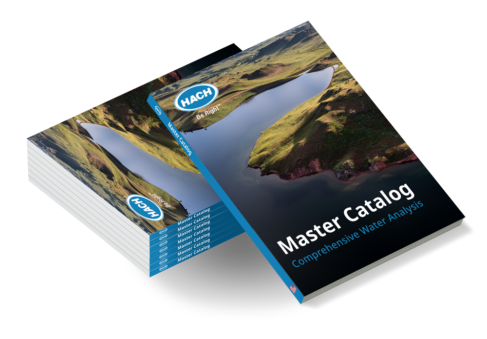 Cover of the new digital catalog with an outdoor landscape and product offerings