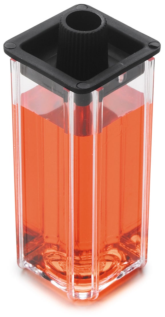 Sample Cell: 1" Square Polystyrene 25mL with Caps, pack of 2