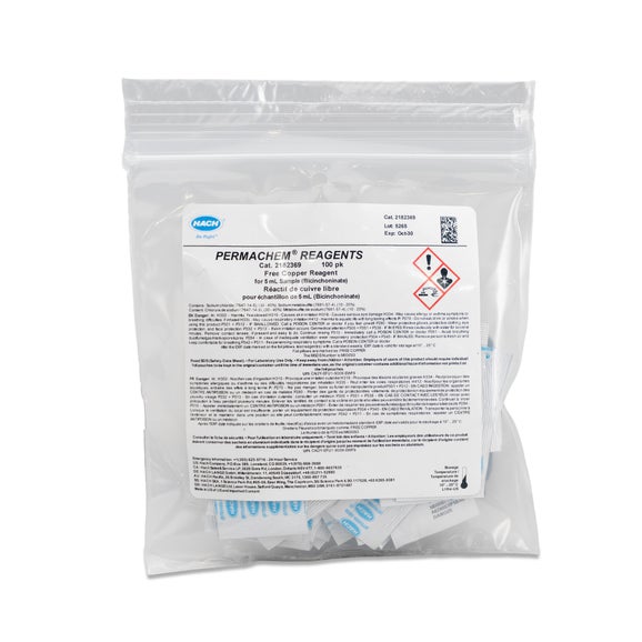 Free Copper Reagent Powder Pillows, pk/100