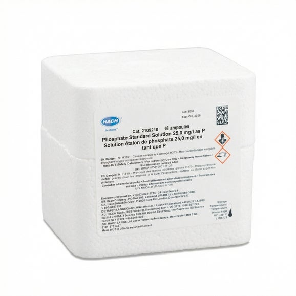 Phosphorus Standard Solution, 25 mg/L as P (NIST), pk/16 - 10 mL Voluette Ampules