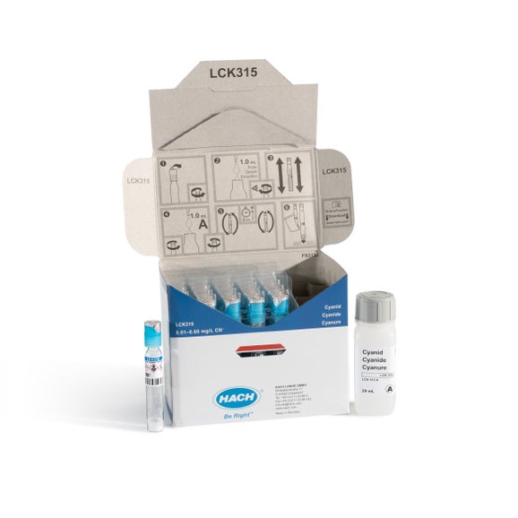 Cyanide cuvette test 0.01-0.6 mg/L CN, 25 tests