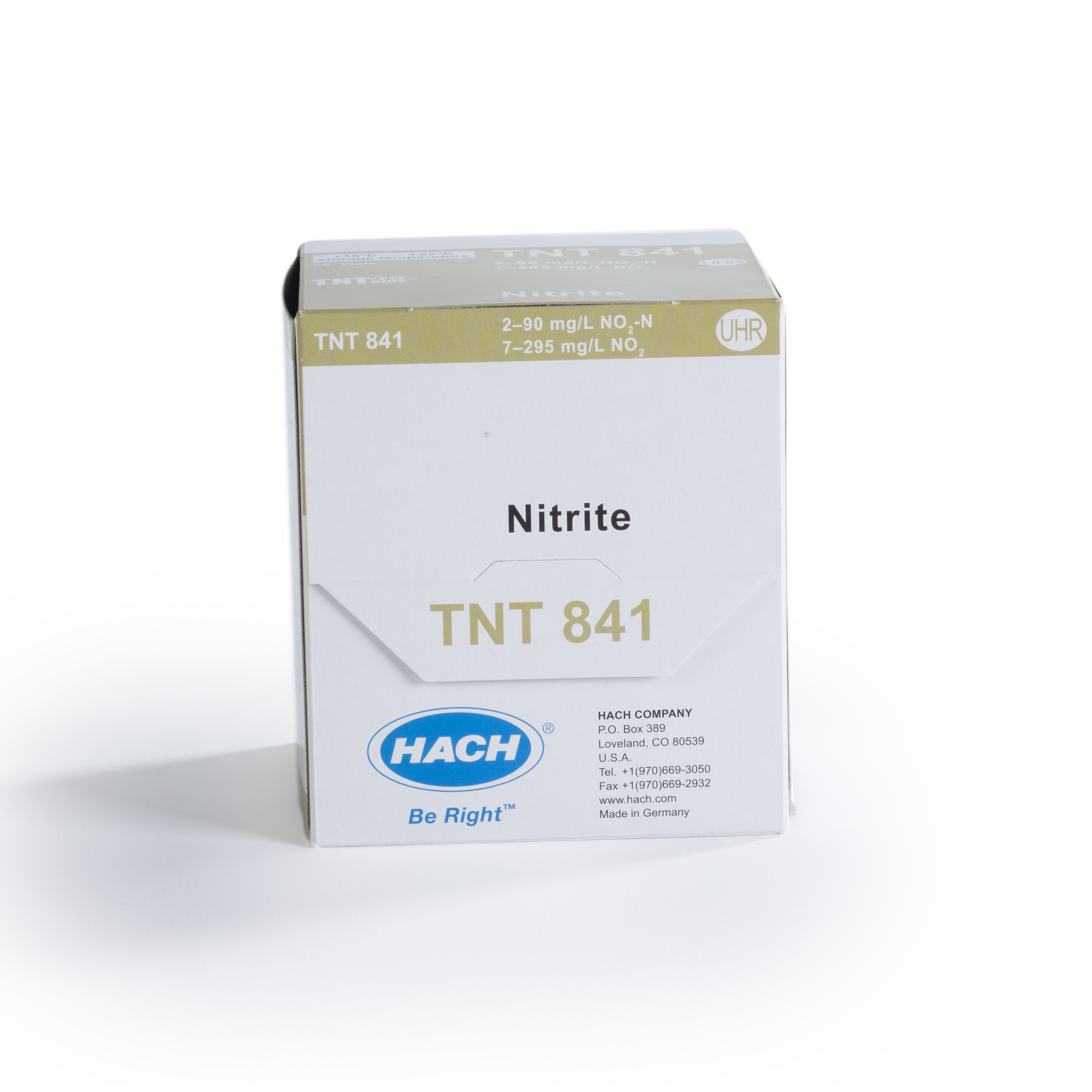 Nitrite TNTplus Vial Test, UHR (2 - 90 mg/L NO₂-N), 25 Tests | Hach