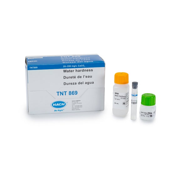 Water Hardness TNTplus Vial Test (20 - 350 mg/L as CaCO₃), 25 Tests