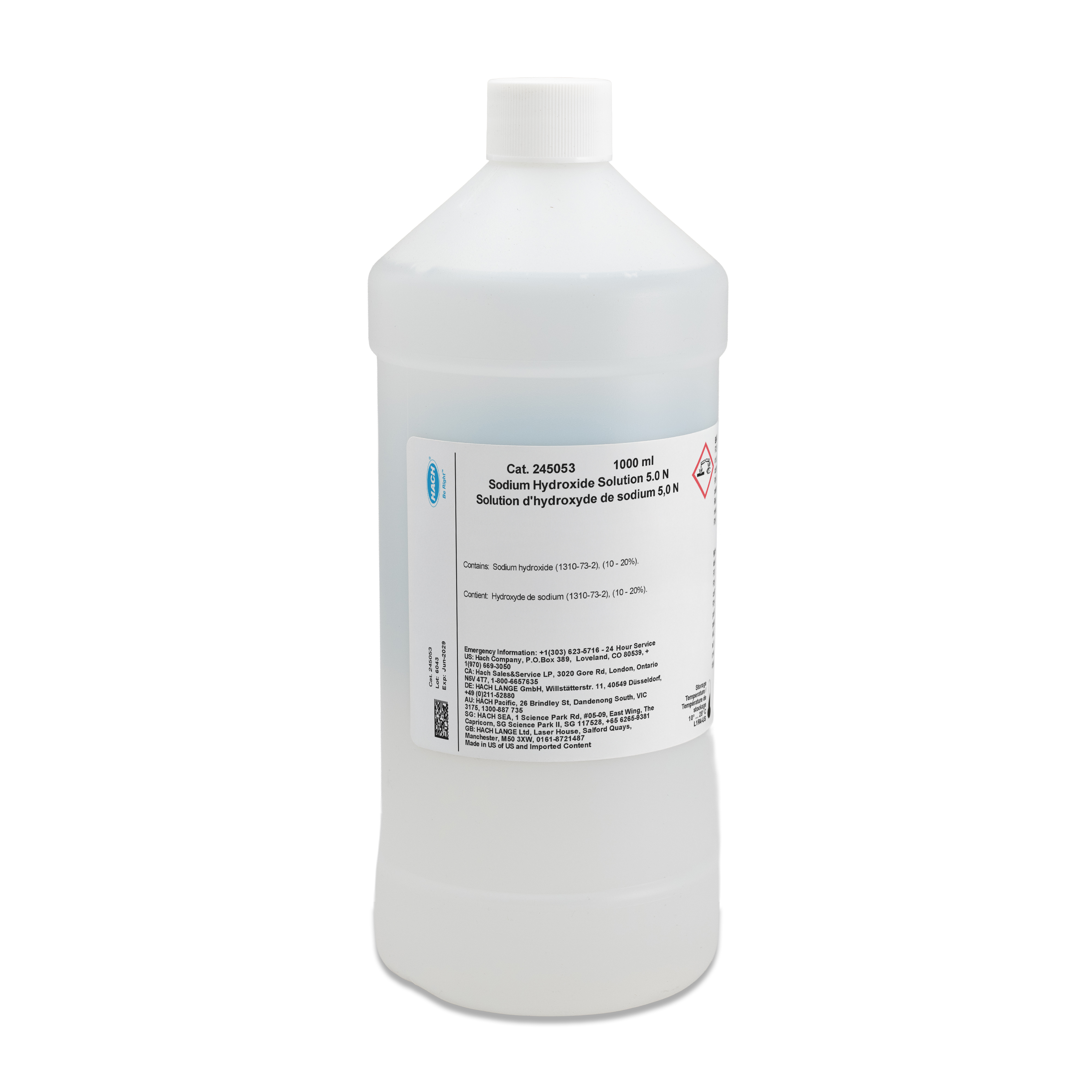Sodium Hydroxide Standard Solution, 5.0 N, 1 L