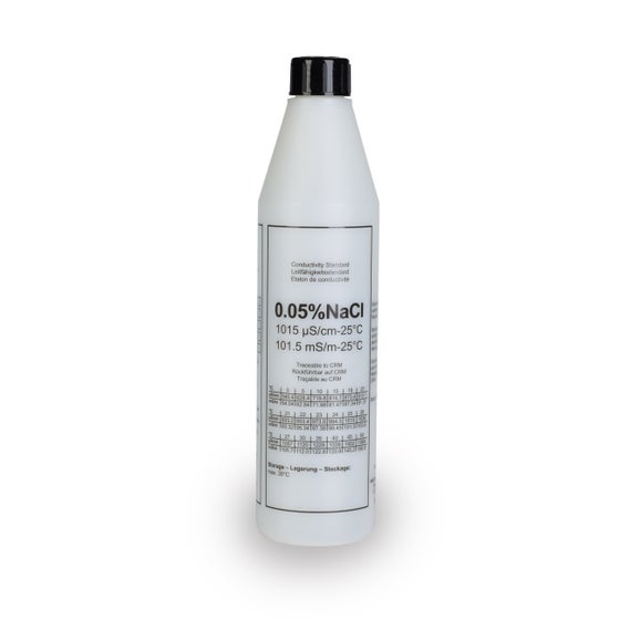1015 µS/cm Certified Reference Material CRM Conductivity Standard Solution, 0.05% NaCl, 500 mL