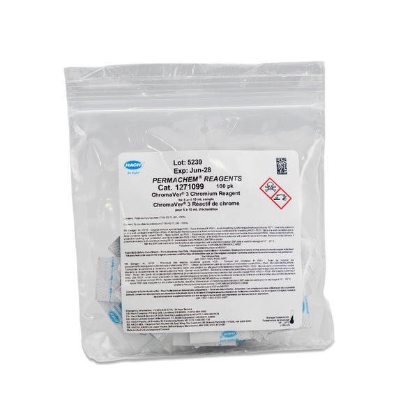 Chromium Reagent Powder Pillows, 0.010-0.700mg/L Cr (VI)