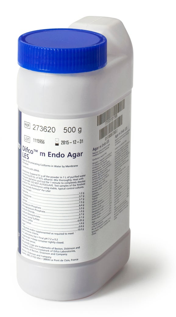 m-Endo Agar LES, Dehydrated 500 g