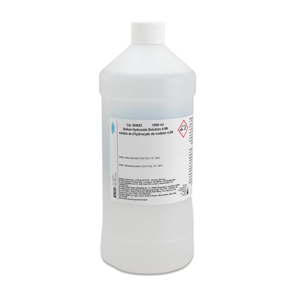 Sodium Hydroxide Standard Solution, 4.5 N, 1 L