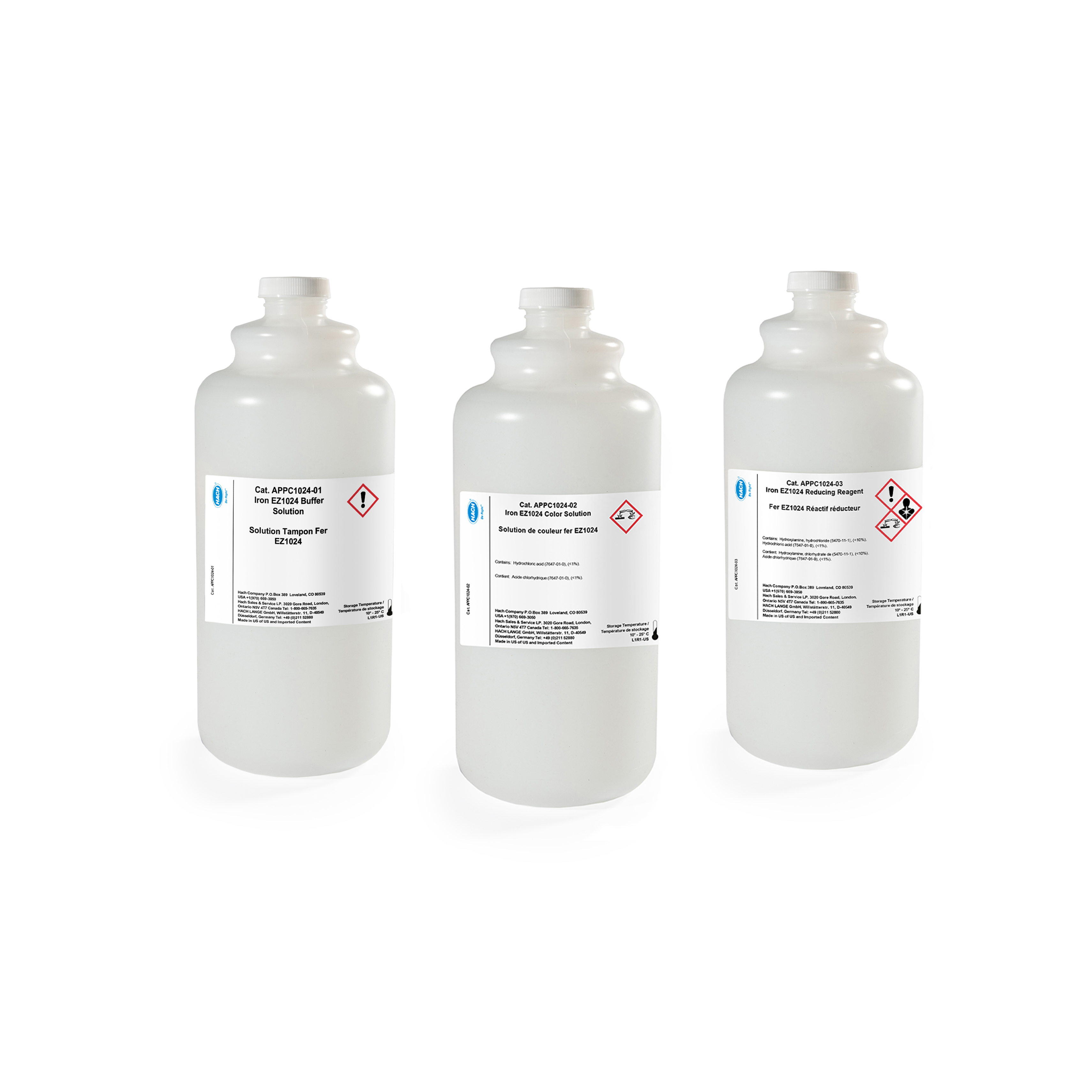 Reagent Kit for EZ1024 Iron Analyser (buffer & colour TPTZ solution and reducing reagent)