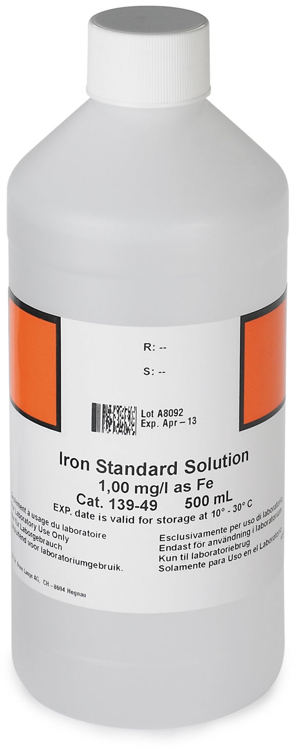 Iron Standard Solution, 1 mg/L as Fe (NIST), 500 mL