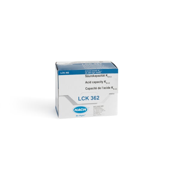 Acid capacity - KS4.3, cuvette test, 0.5-8.0 mmol/L, 25 tests