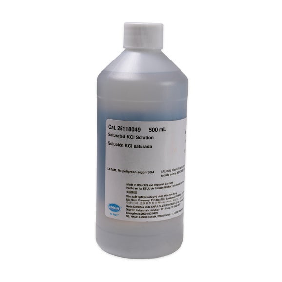 Filling Solution, Reference, Saturated KCl, 500 mL