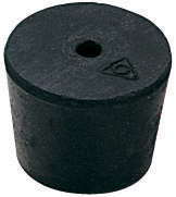 Stopper, rubber, one hole, size 7, 6/pk | Hach