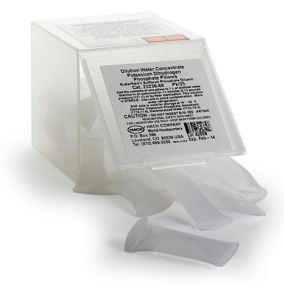 Dilution water concentrate pillows, pk/25