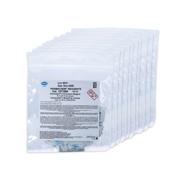 ChromaVer® 3 Chromium Reagent Powder Pillows, 5 or 10 mL, pk/1000