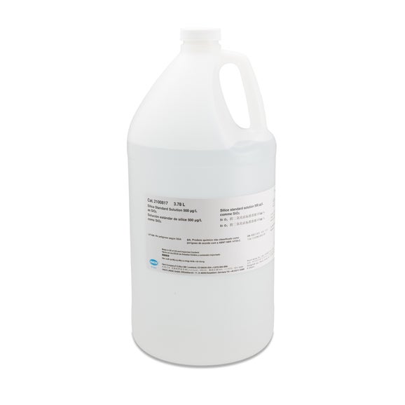 Silica Standard Solution, 0.50 mg/L, 3.78 L