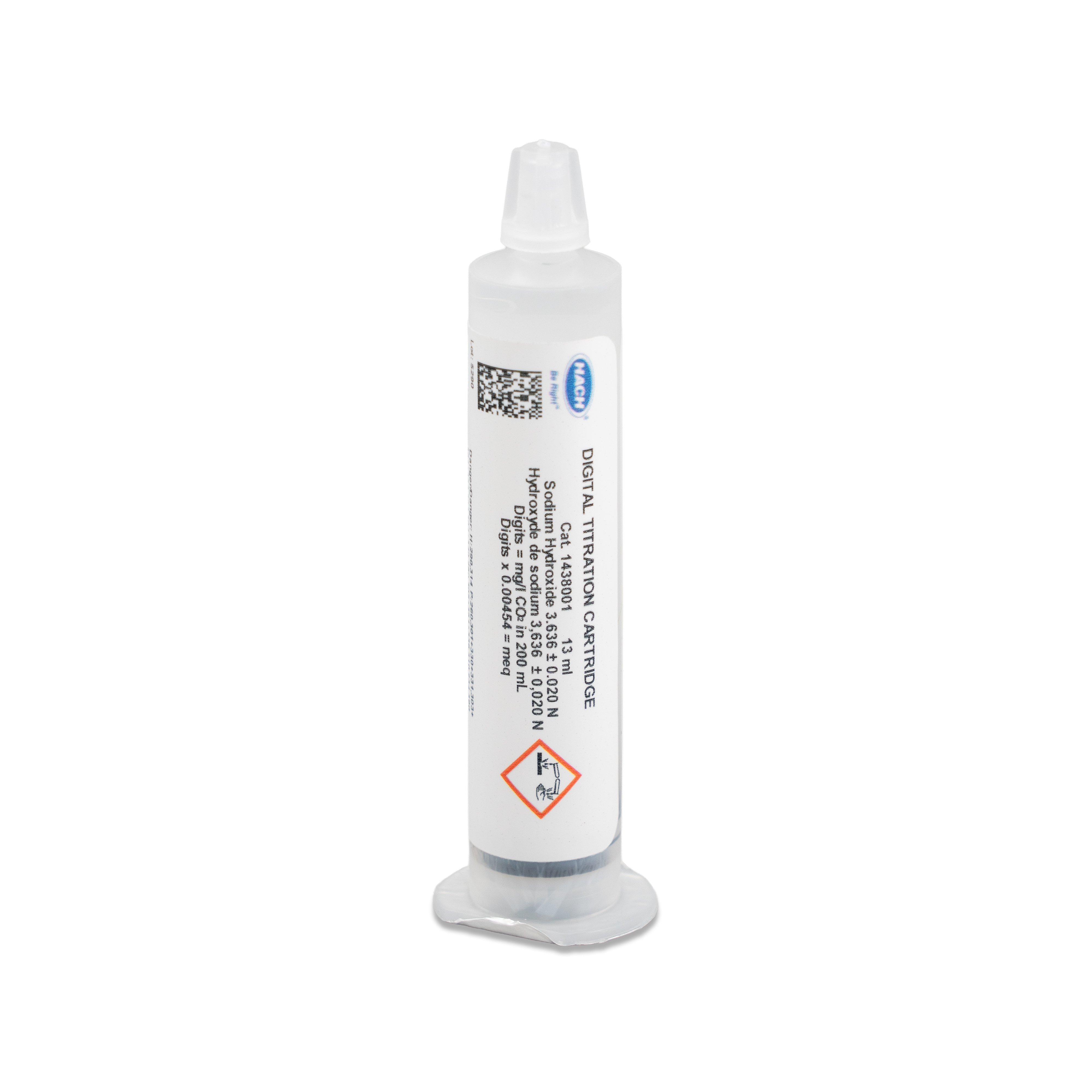 Sodium Hydroxide Digital Titrator Cartridge, 3.636 N | Hach