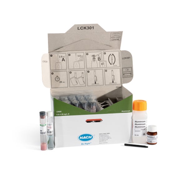 Aluminum cuvette test 0.02-0.5 mg/L Al, 24 tests