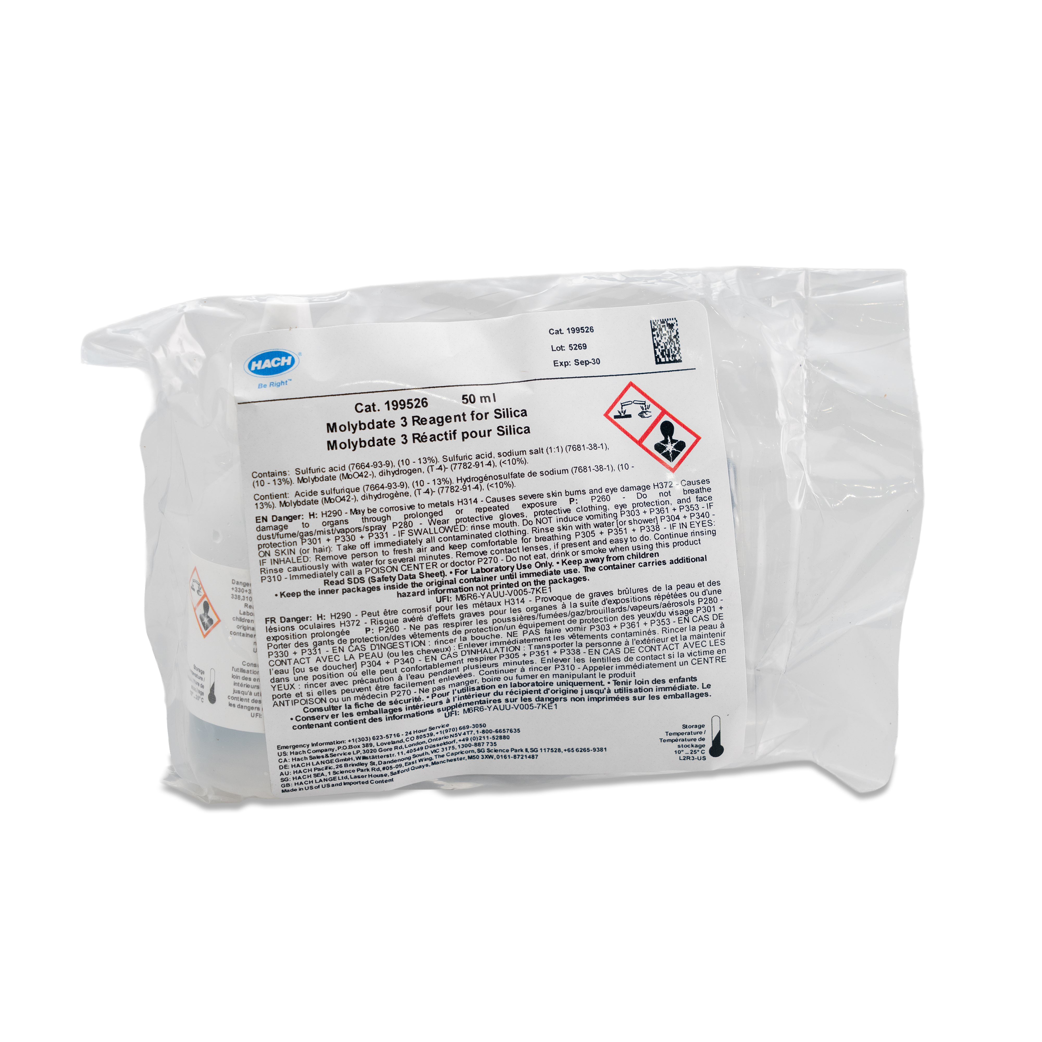 ハル　オークル20 Molybdate 3 Reagent Solution, 50 mL SCDB | Hach SEA