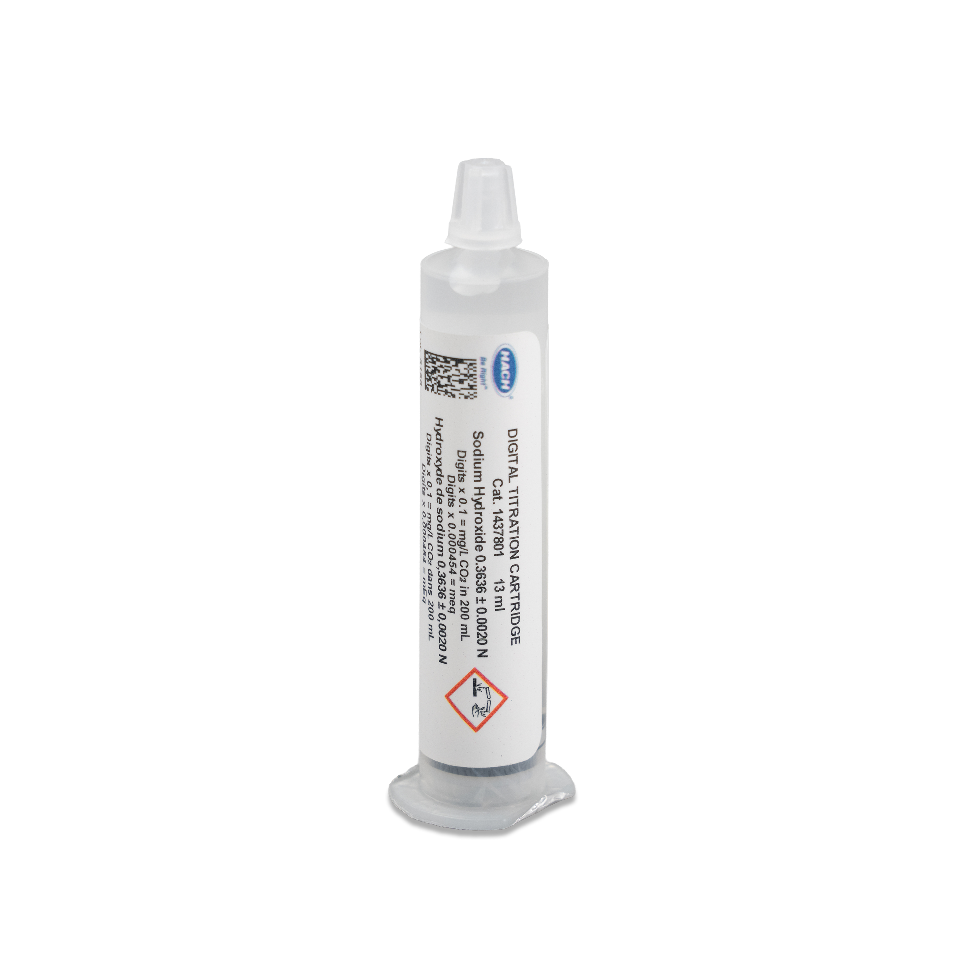 Sodium Hydroxide Digital Titrator Cartridge, 0.3636 N | Hach
