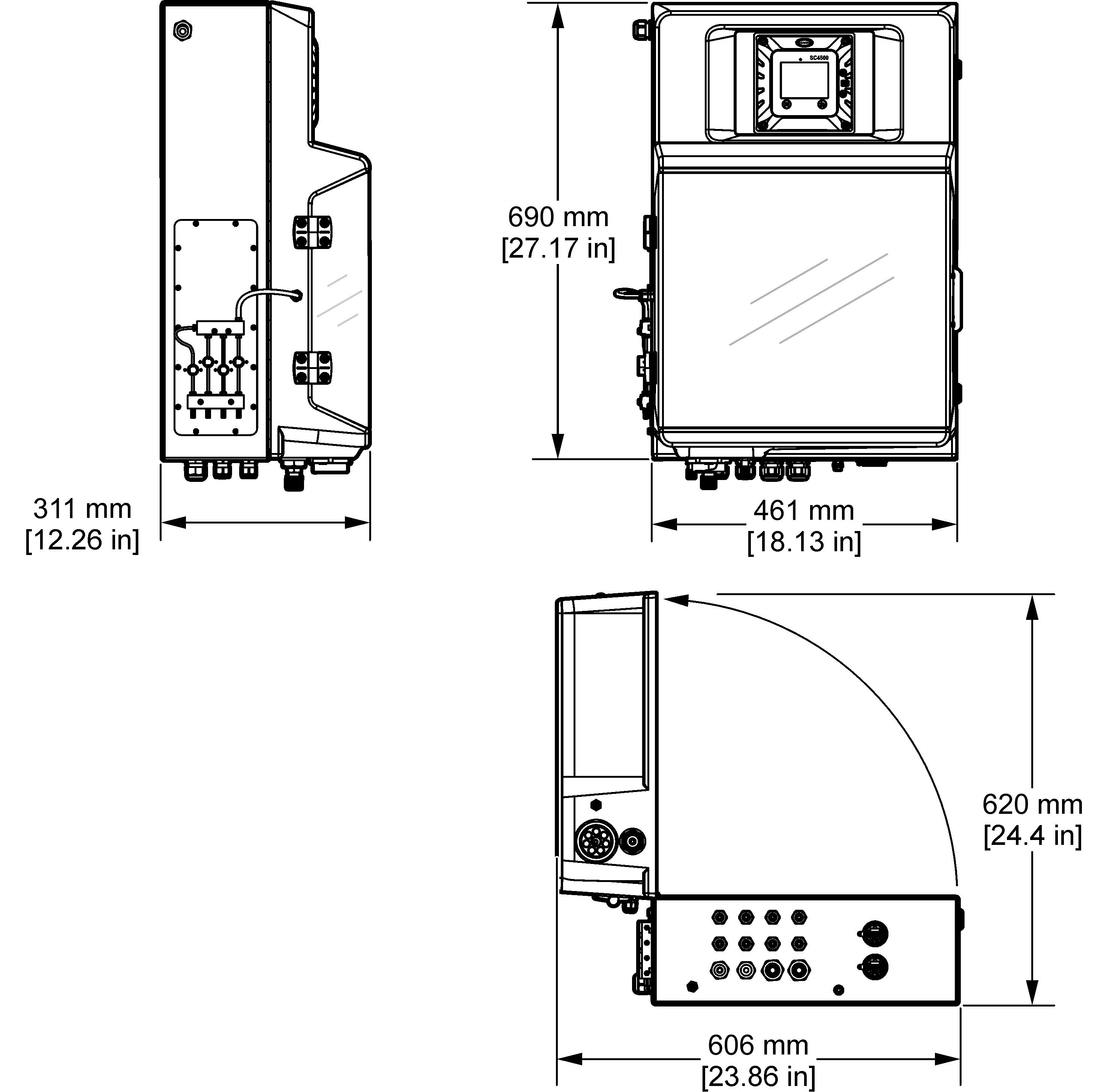 EZ1022sc Peroxide Colorimetric Analyzer, 1 stream, 4x mA Output | Hach
