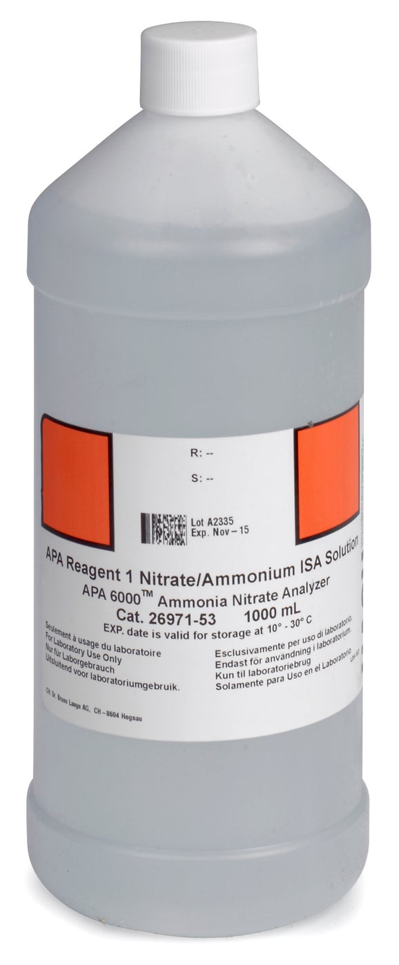 APA6000 Ammonia Reagent 1, ISA Solution, 1L