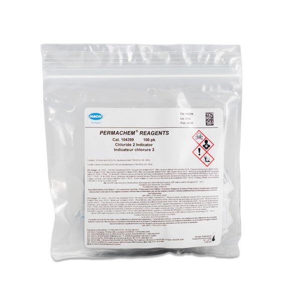 Chloride 2 Indicator Powder Pillows, pk/100