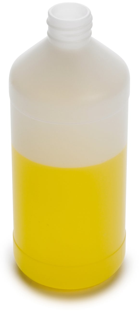 Bottle, modern round, HDPE, 1000 mL, pk/3