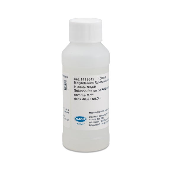 Molybdenum Standard Solution, 1000 mg/L as Mo (NIST), 100 mL