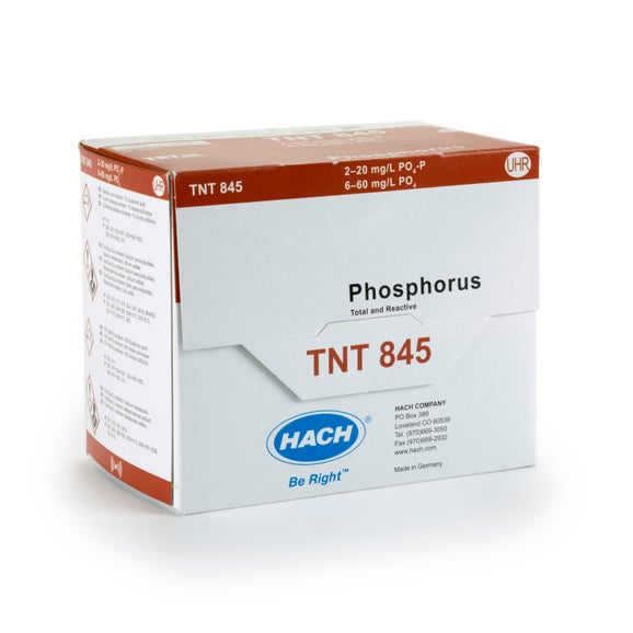 Phosphorus (Reactive and Total) TNTplus Vial Test, UHR (6-60 mg/L PO₄), 25 Tests