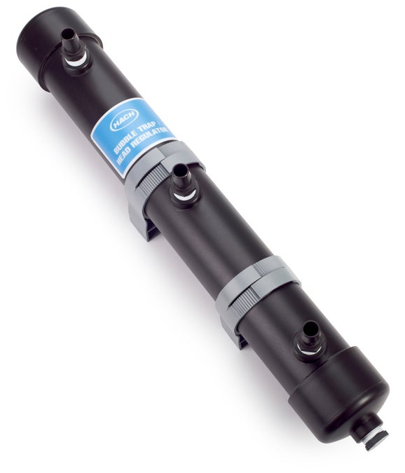 Head regulator (bubble trap) for turbidimeter (online)