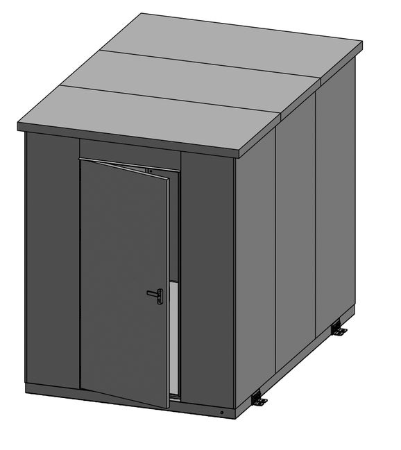 AnaShell walk-in Analytical Shelter Type AS4200, H=2.56m x W=2m x D=3m, for up to four analysers plus sample preconditioning