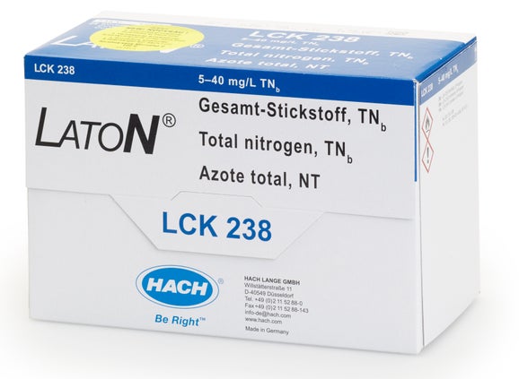 Laton Total Nitrogen cuvette test 5-40 mg/L TN, 25 tests