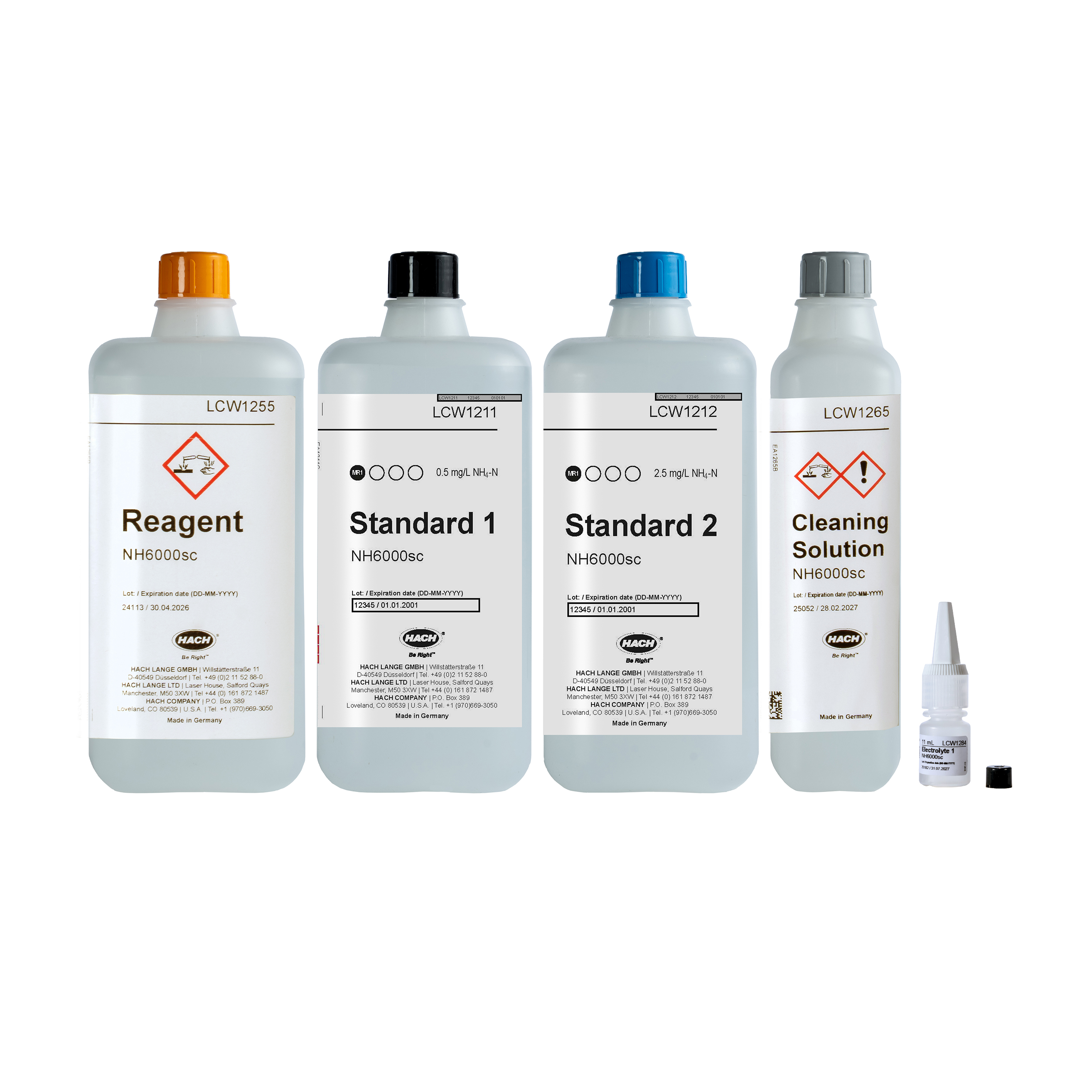 NH6000sc Reagent Set for Measuring Range 1 (0.02-5 mg/L NH₄-N) | Hach