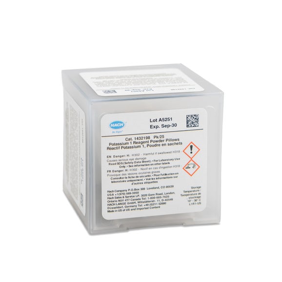 Potassium 1 Reagent Powder Pillows, pk/25