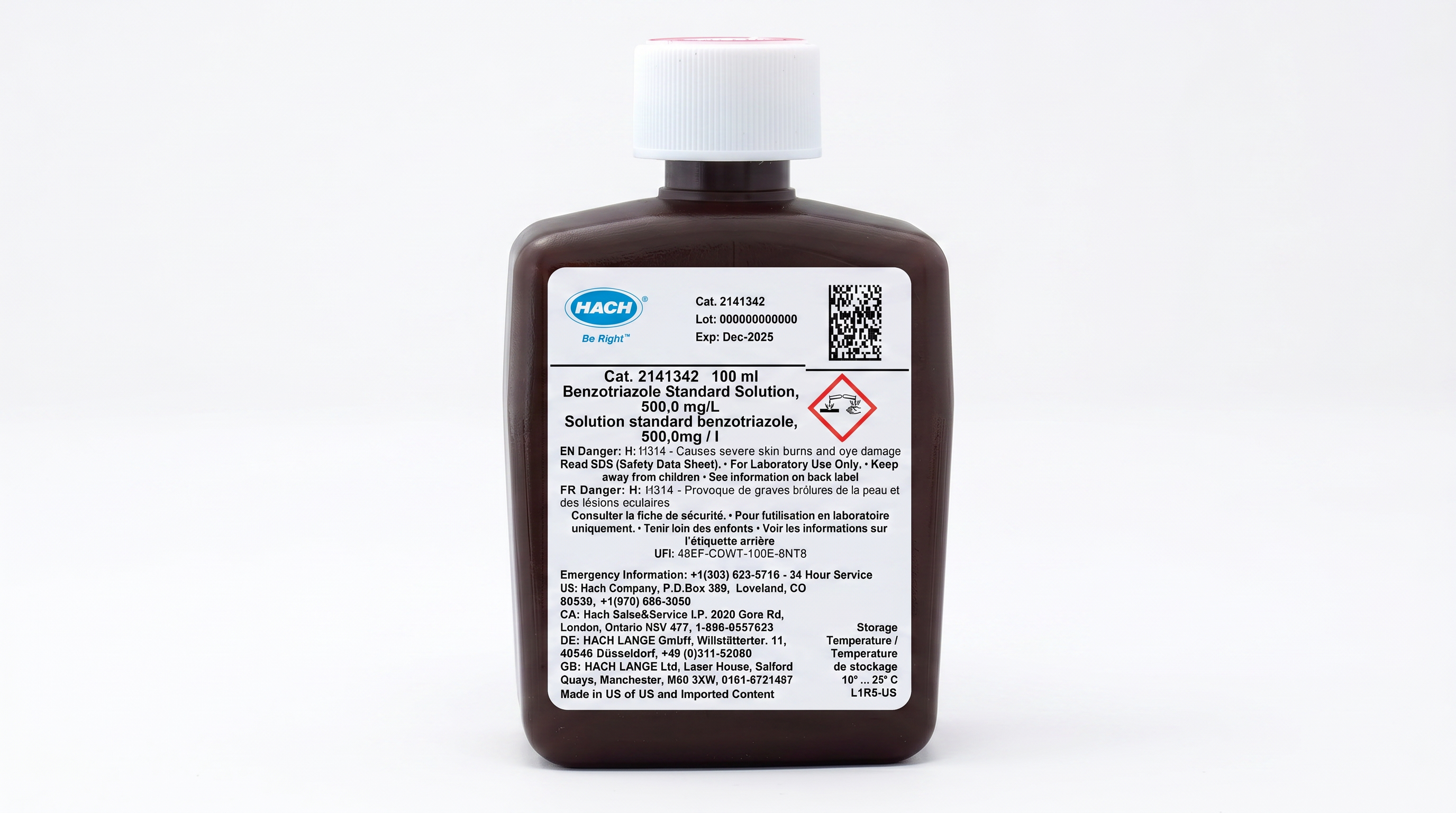 Sodium arsenite solution, 5.0 g/L, 100 mL