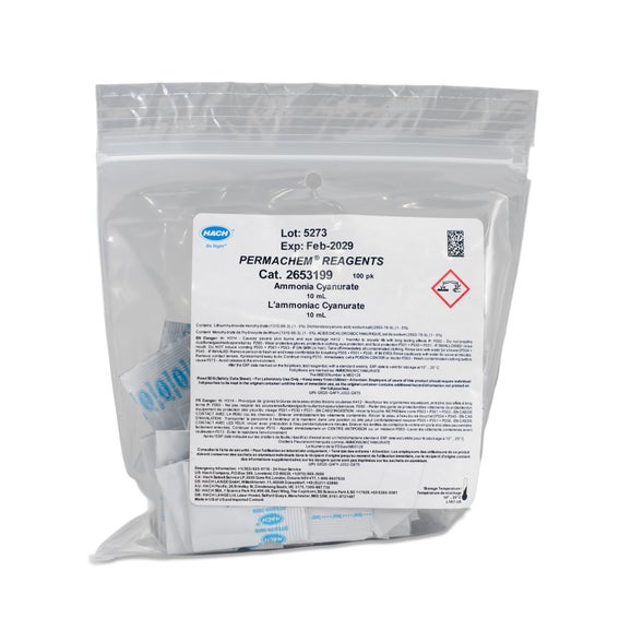 Ammonia Cyanurate Reagent Powder Pillows, 10 mL, pk/100