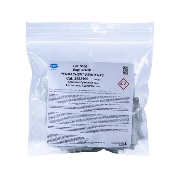 Ammonia Cyanurate Reagent Powder Pillows, 10 mL, pk/100