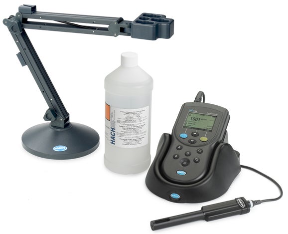HQ14D Digital Conductivity meter kit, Cond. cell, Std., 3m