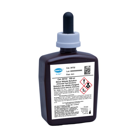 Chloride titrant, silver nitrate solution, 0.074N 100 mL MDB