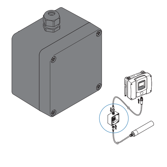 Junction box for TSS EX1 sc, IP66 ATEX, w/o cable