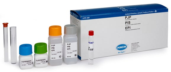 Photometric Iodine (MEBAK) sample cuvette test, 25 tests