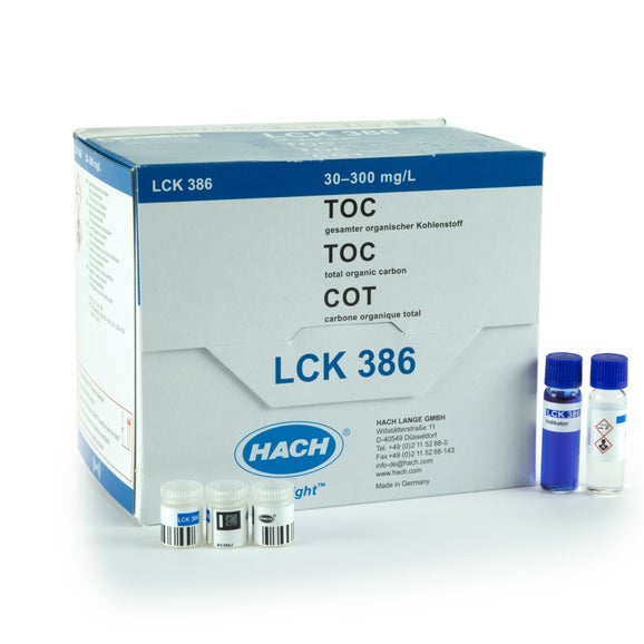 TOC cuvette test (purging method) 30-300 mg/L C, 25 tests
